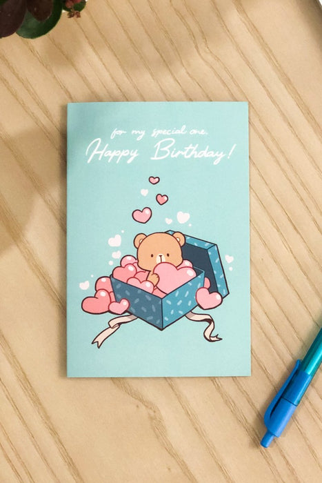 milkmochabear: Birthday Card - Mocha's Surprise [Stationery]