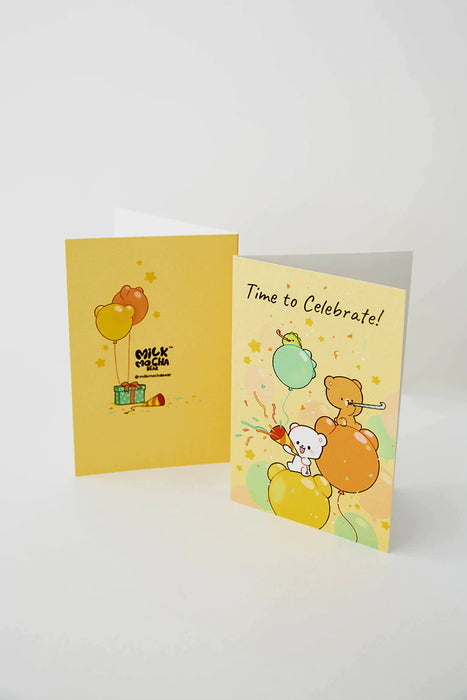 milkmochabear Celebration Card - Time to Celebrate [Stationery]