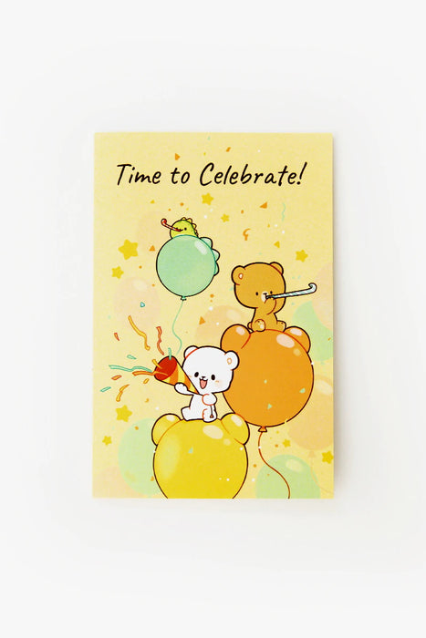 milkmochabear Celebration Card - Time to Celebrate [Stationery]
