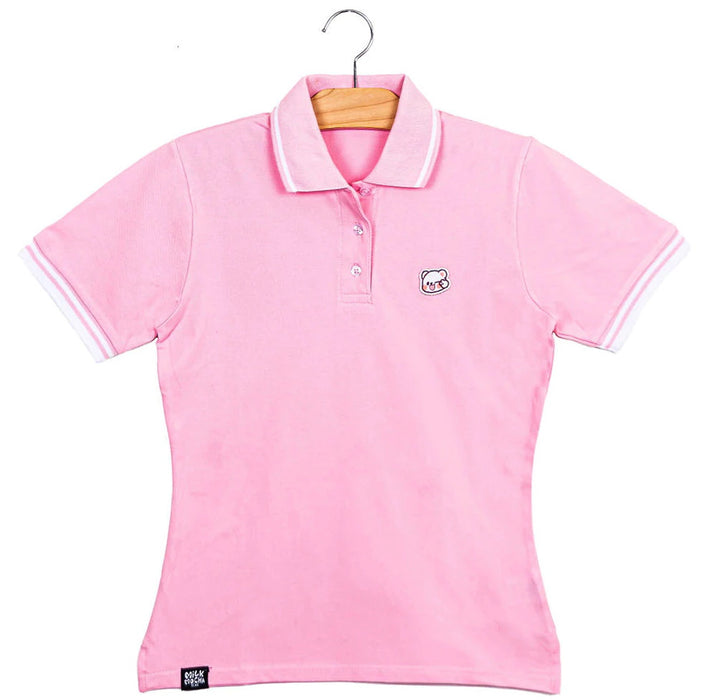 milkmochabear Milk Polo Shirt - Pink [Apparel]