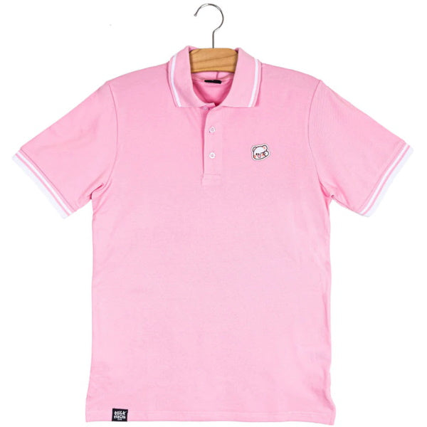 milkmochabear Milk Polo Shirt - Pink [Apparel]