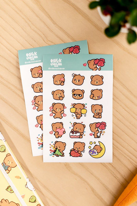 milkmochabear: Sticker Pack - Mocha 1st Edition [30 Sticker Pack]