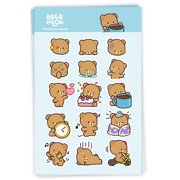 milkmochabear: Sticker Pack - Mocha's Dailies [30 Sticker Pack]