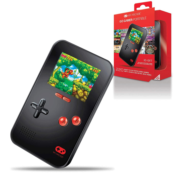 My Arcade Go Gamer Portable - Handheld Gaming System  - 220 Retro Style Games - Black [Retro System]