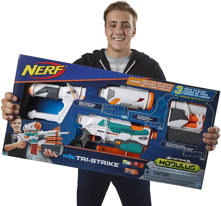 Nerf Modulus Tri-Strike Blaster [Toys, Ages 8+]