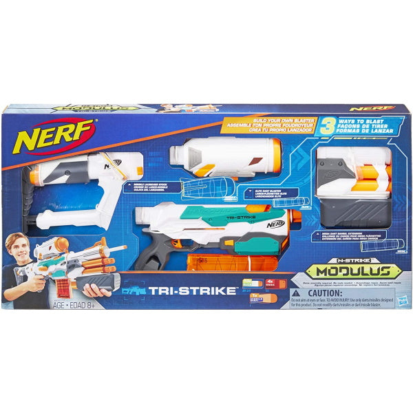 Nerf Modulus Tri-Strike Blaster [Toys, Ages 8+]
