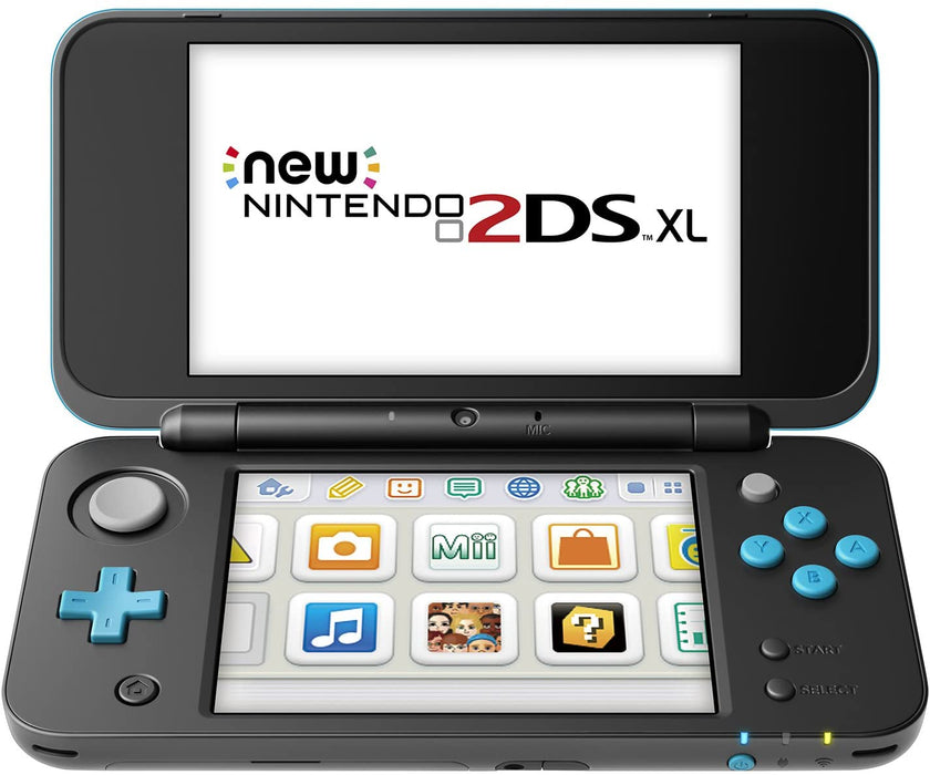 NEW Nintendo 2DS XL Console - Black + Turquoise - Includes Mario Kart 7 [NEW Nintendo 2DS System]