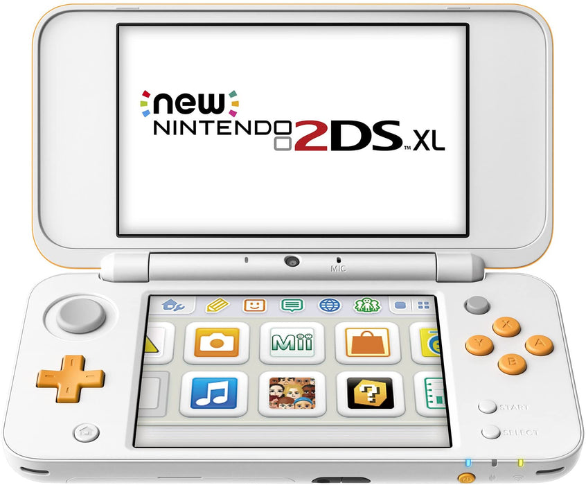 NEW Nintendo 2DS XL Console - Orange and White - Includes Mario Kart 7 [NEW Nintendo 2DS System]