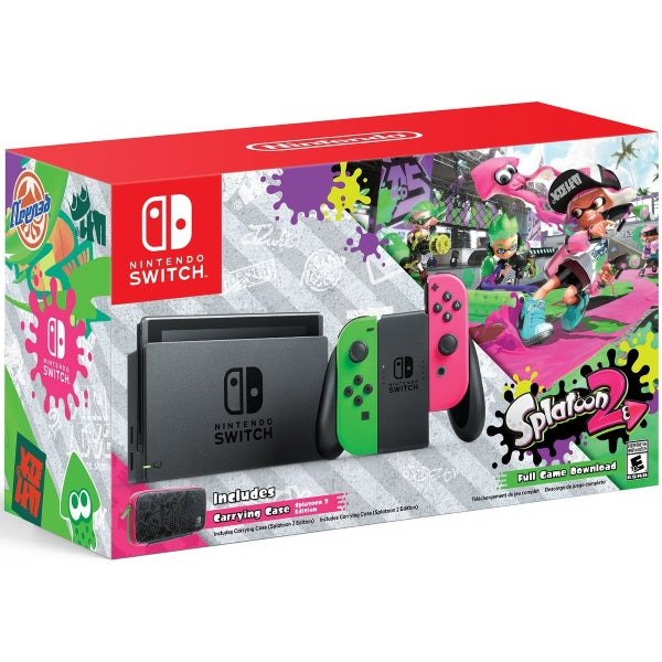 Nintendo Switch Console - Splatoon 2 + Neon Green & Neon Pink Joy-Cons [Nintendo Switch System]