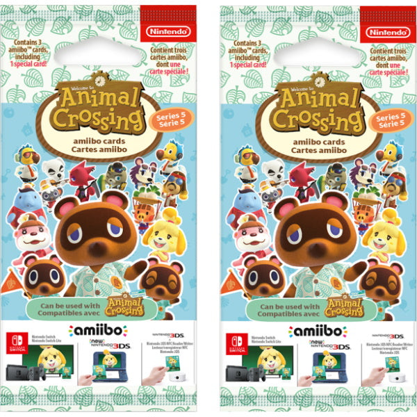 Nintendo Animal Crossing Amiibo Cards - Series 5 - 2 Pack - 6 Cards To —  Shopville