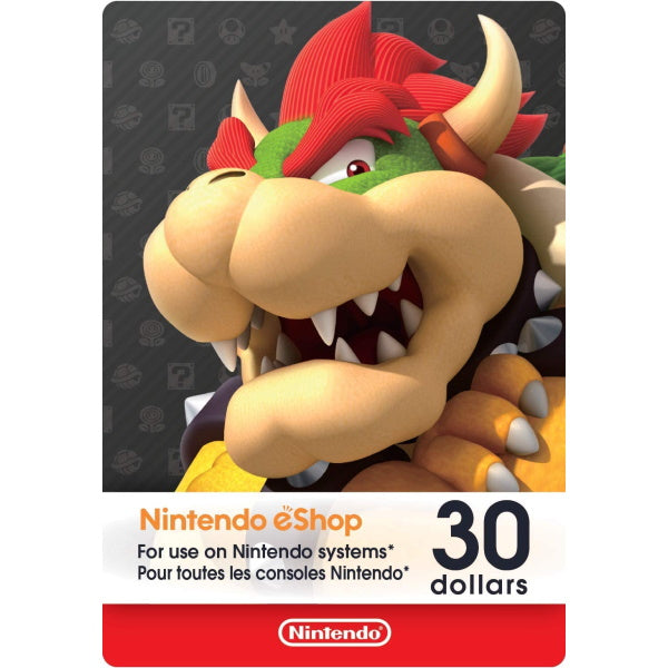 Nintendo eShop Gift Card - $30 [Nintendo Accessory]