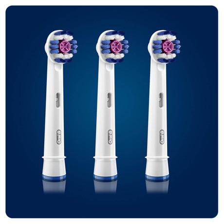 Oral-B 3D Pro White Electric Toothbrush Replacement Heads - 3-Count Refill [Personal Care]