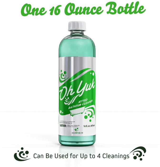 Oh Yuk Jetted Tub Cleaner for Jacuzzis, Bathtubs and Whirlpools - 473 mL / 16 Fl Oz [House & Home]