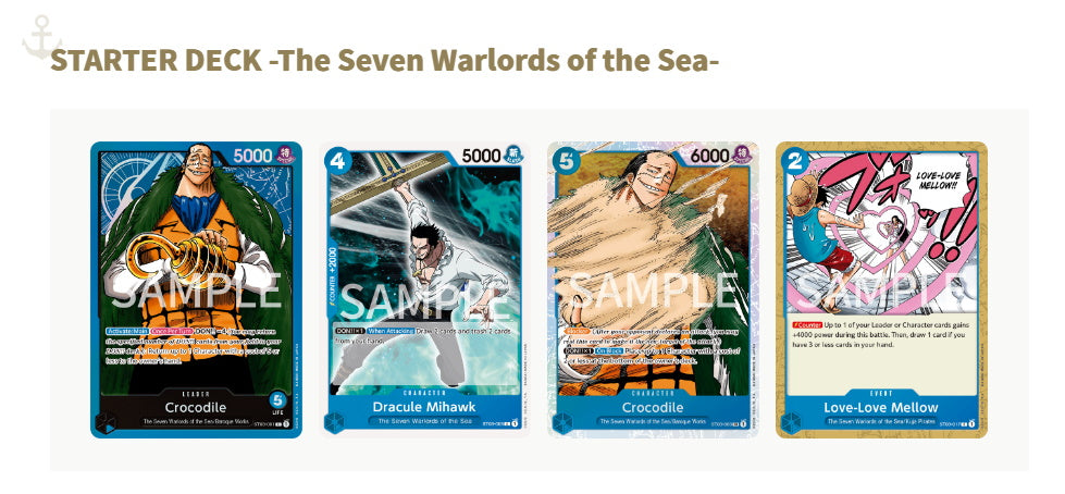One Piece Card Game: The Seven Warlords of the Sea Starter Deck