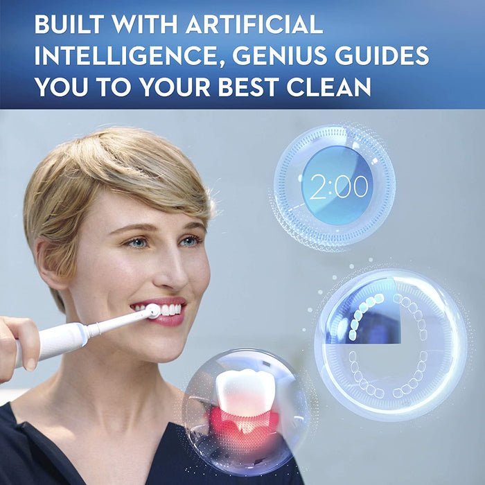 Oral-B Genius X 10000 Electric Rechargeable Toothbrush - White [Personal Care]