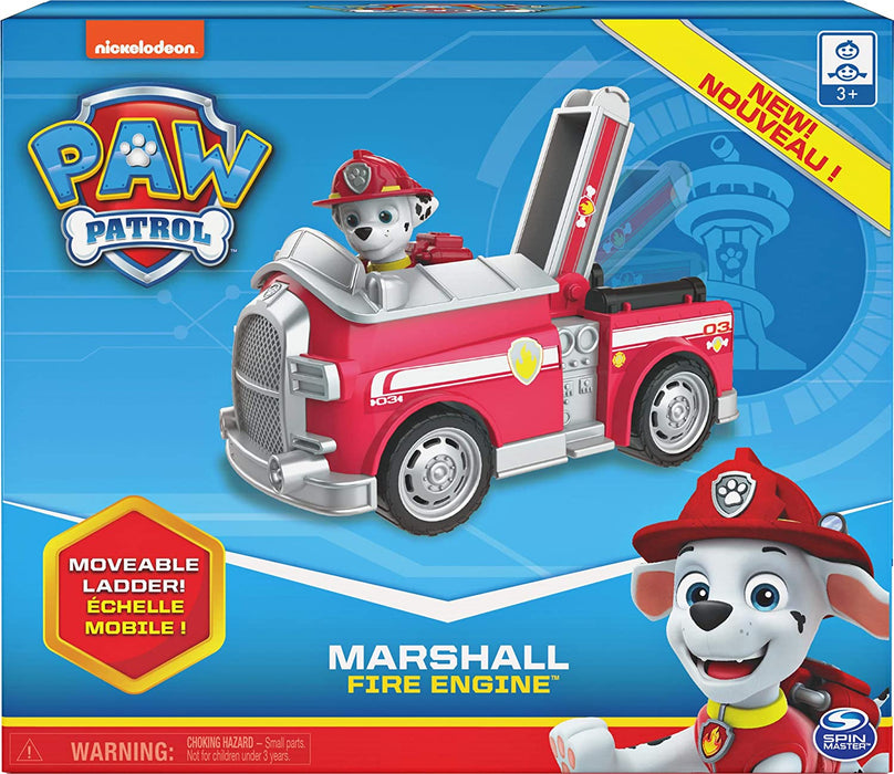 PAW Patrol Marshall’s Fire Engine Vehicle with Collectible Figure [Toys, Ages 3+]