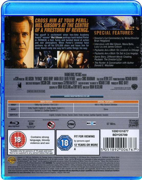 Payback: Special Edition - Theatrical Cut & Director's Cut [Blu-ray]