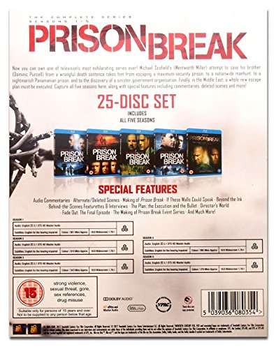 Prison Break: The Complete Series - Seasons 1-5 [Blu-Ray Box Set]