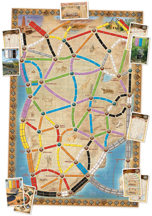 Ticket to Ride Map Collection: Volume 3 – The Heart of Africa Expansion [Board Game, 2-5 Players]