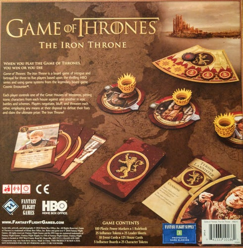Game of Thrones: The Iron Throne [Board Game, 3-5 Players]