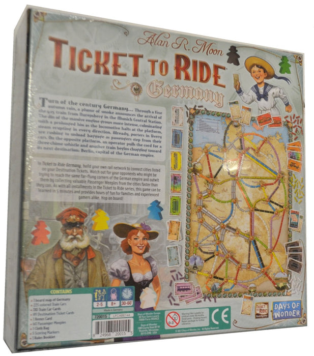 Ticket to Ride: Germany [Board Game, 2-5 Players]