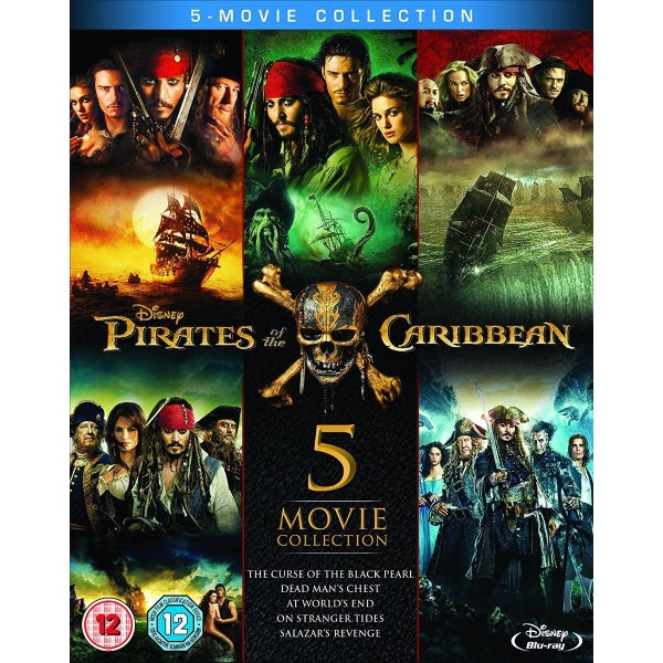 Disney's Pirates of the Caribbean 5-Movie Complete Collection [Blu-Ray Box Set]