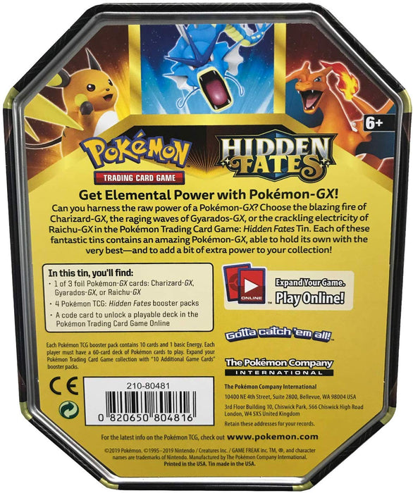 Pokemon TCG: Hidden Fates - Charizard-GX Tin