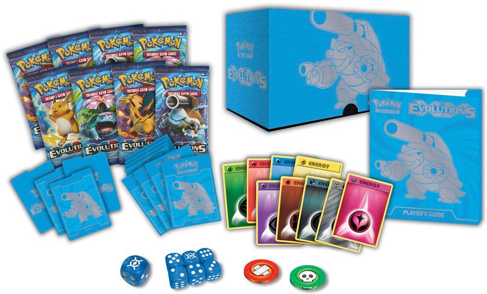 Pokemon TCG XY Evolutions - Mega Blastoise Elite Trainer Box [Card Game, 2 Players]