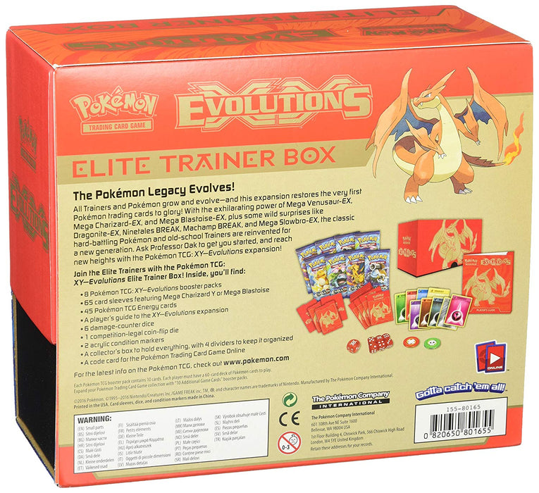 Pokemon TCG XY Evolutions - Mega Charizard Y Elite Trainer Box