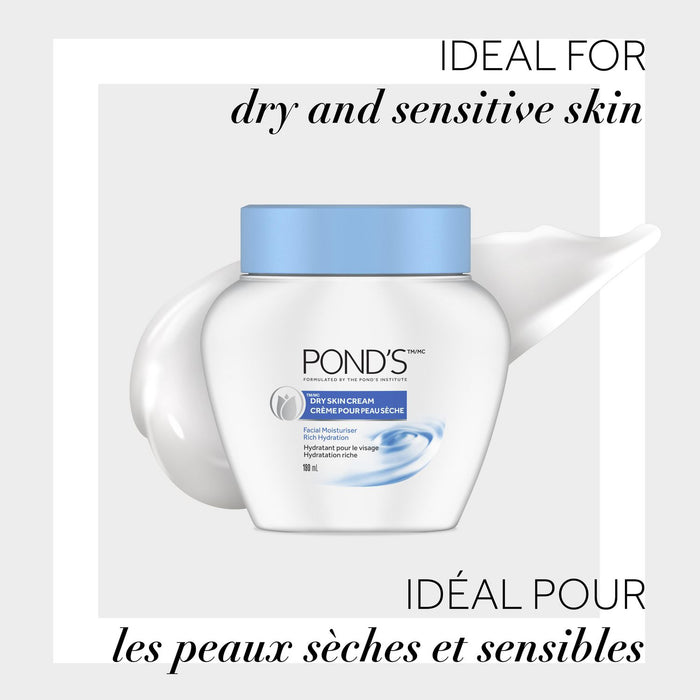 Pond's Dry Skin Cream - 3 Pack - 184g / 6.5 oz [Skincare]