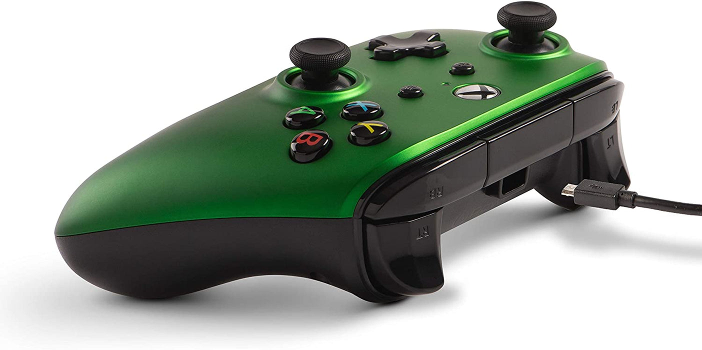 PowerA Xbox One Enhanced Wired Controller - Emerald Fade [Xbox One Accessory]
