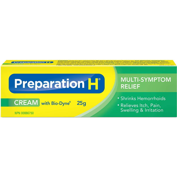 Preparation H Multi-Symptom Pain Relief Cream with Bio-Dyne - 25g [Healthcare]