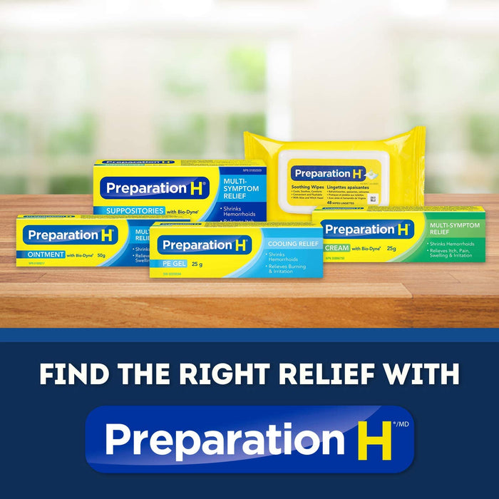 Preparation H Multi-Symptom Pain Relief Ointment with Bio-Dyne - 25g - 2 Pack [Healthcare]