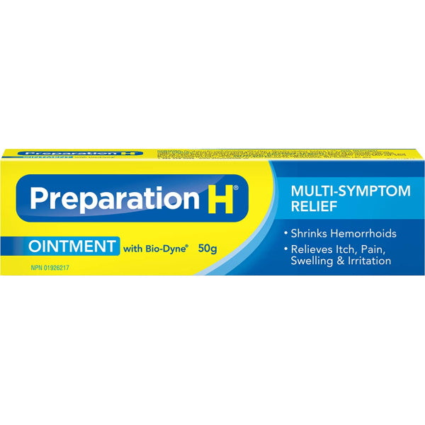 Preparation H Multi-Symptom Pain Relief Ointment with Bio-Dyne - 50g [Healthcare]