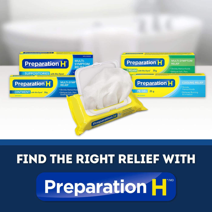Preparation H Soothing Wipes for Hemorrhoid Cleansing with Aloe and Witch Hazel - Flushable - 48-Count [Healthcare]