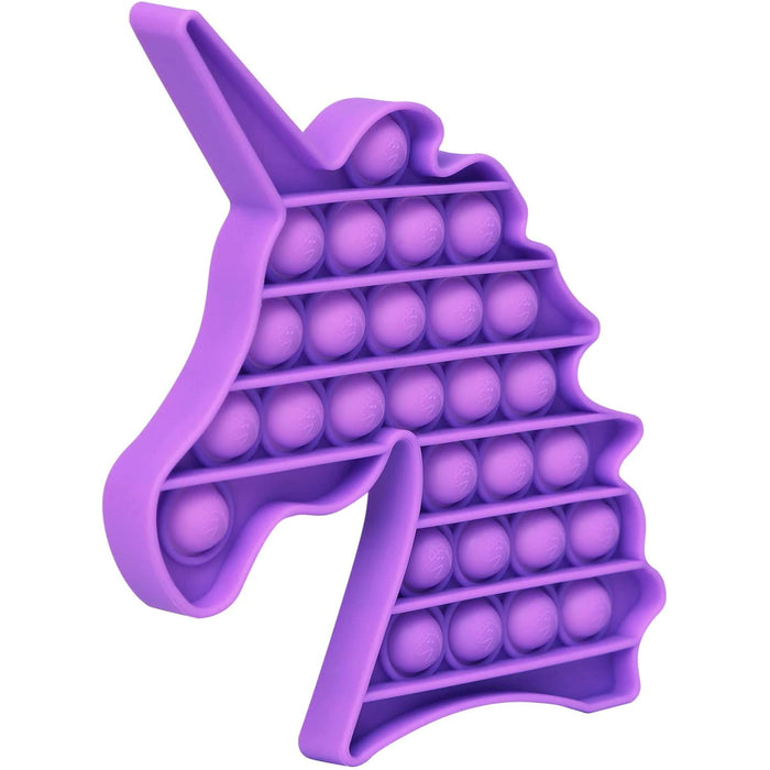 Purple Unicorn Push Pop Bubble Fidget Toy