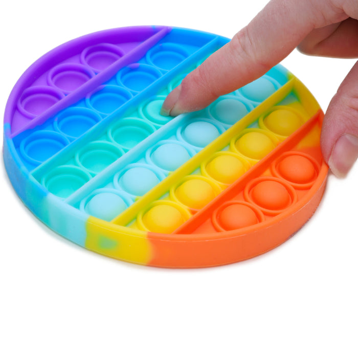 Rainbow Circle Push Pop Bubble Fidget Toy [Toys, Ages 3+]