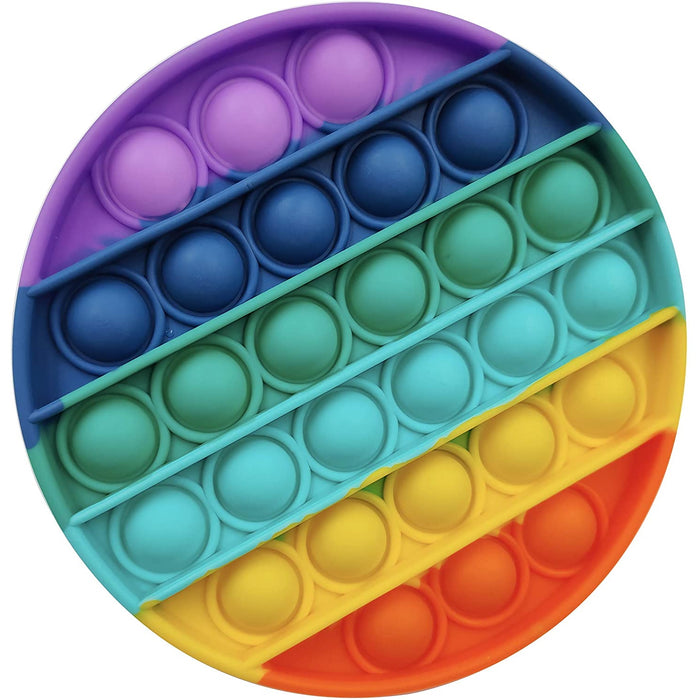 Rainbow Circle Push Pop Bubble Fidget Toy [Toys, Ages 3+]