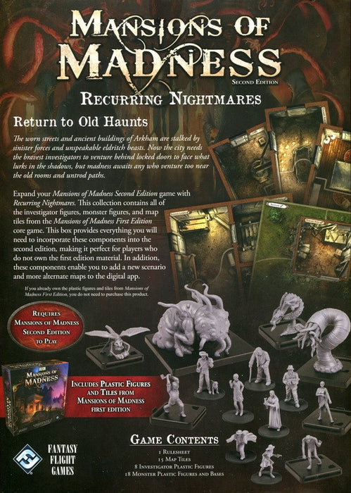 Mansions of Madness - 2nd Edition - Recurring Nightmares [Figure & Tile Collection, 1-5 Players]