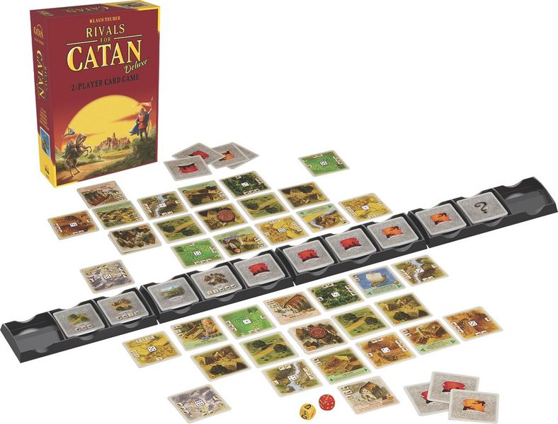 Rivals For Catan - Deluxe Edition [Card Game, 2 Players, Ages 10+]