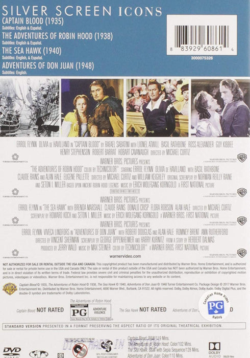 Silver Screen Icons: Errol Flynn [DVD Box Set]
