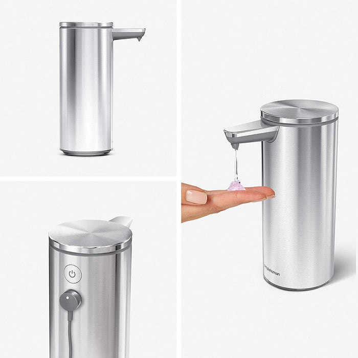 simplehuman 9 oz. Touch-Free Sensor Liquid Soap Pump Dispenser - Brushed Stainless Steel [House & Home]