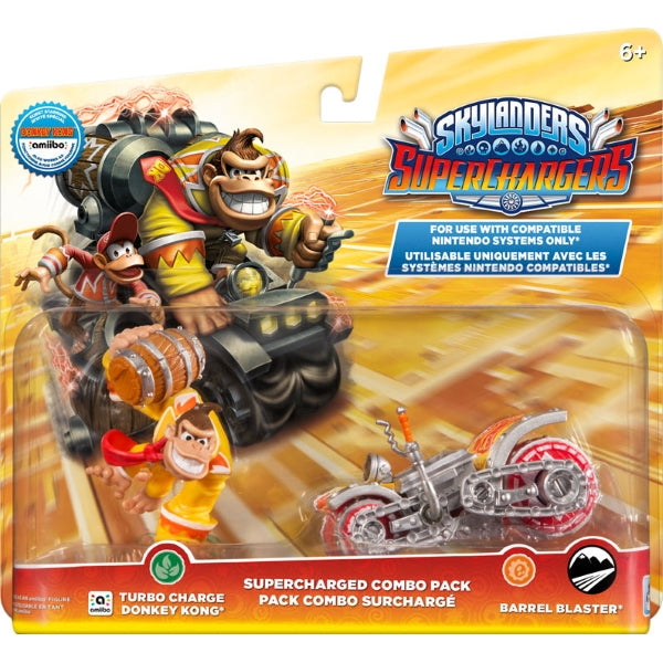 Skylanders Superchargers Supercharged Combo Pack - Turbo Charge Donkey Kong + Barrel Blaster 2-Pack [Nintendo Accessory]