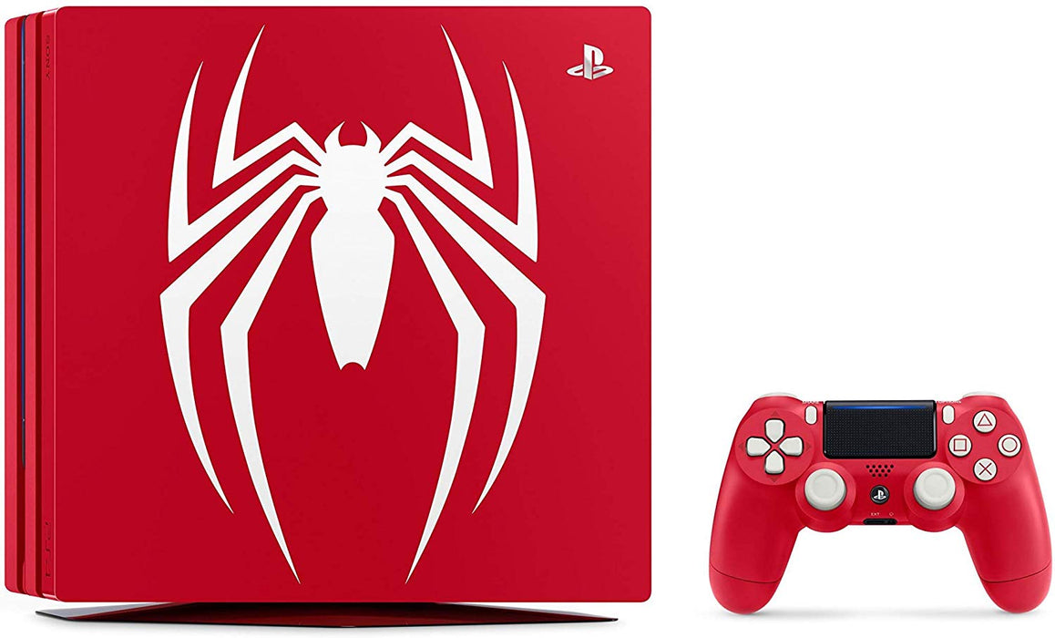 PlayStation 4 Pro Console - Limited Edition Amazing Red Marvel's Spider Man Bundle - 1TB [PlayStation 4 System]