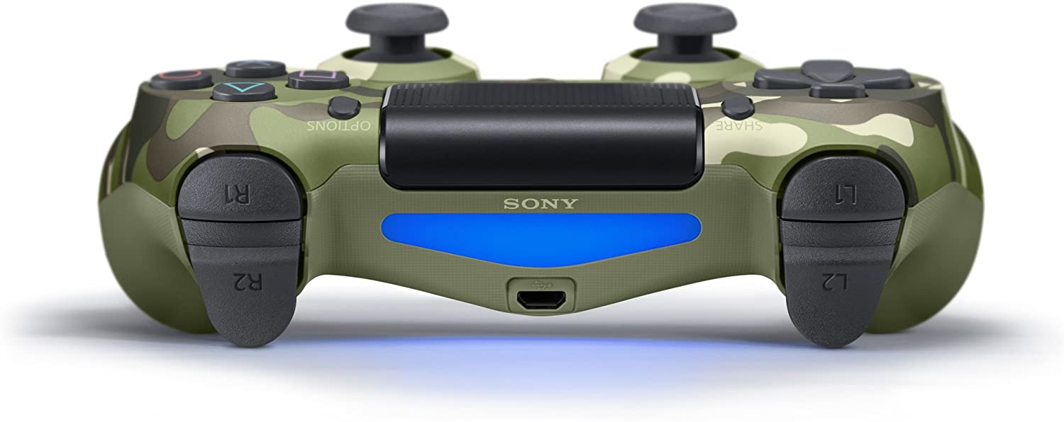 DualShock 4 Wireless Controller - Green Camouflage [PlayStation 4 Accessory]