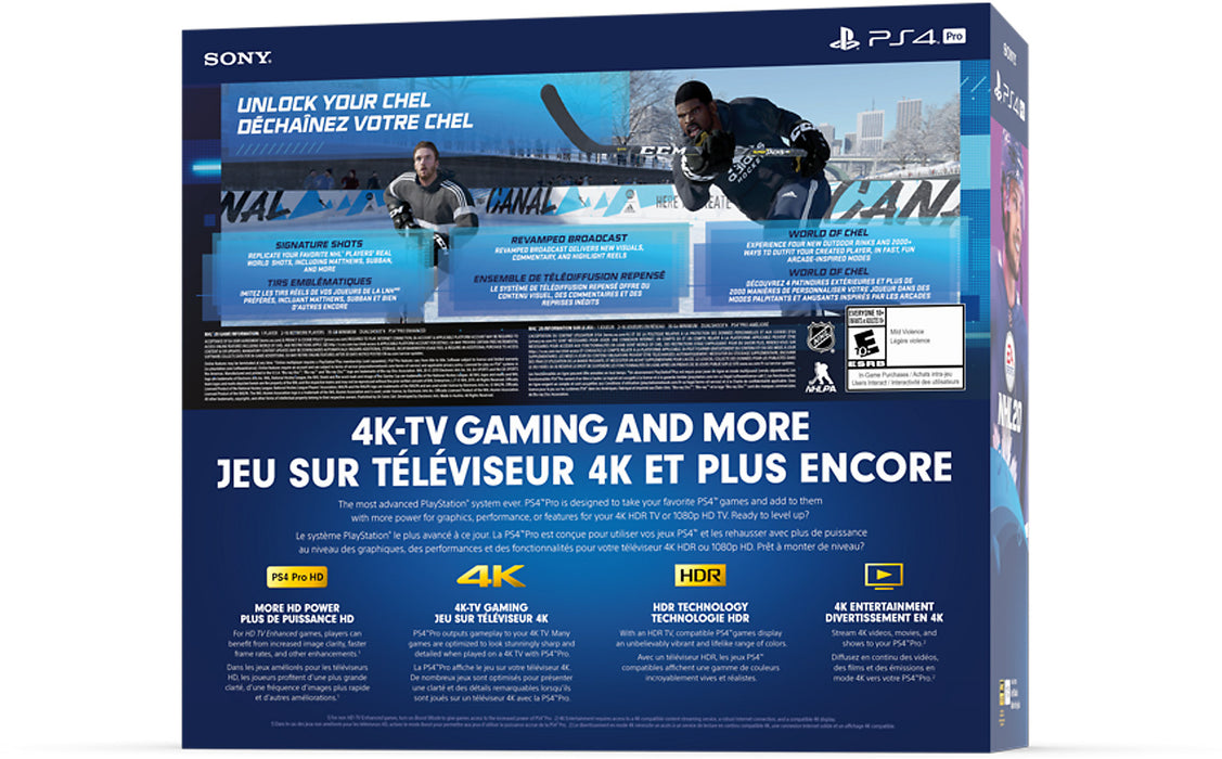 Sony PlayStation 4 1TB Pro Console - NHL 20 Bundle Edition - PlayStation 4