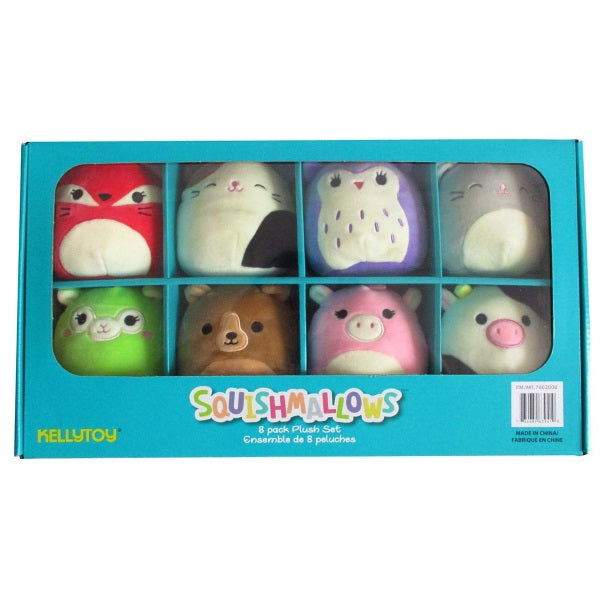Squishy SquooShems Squishmallows 8-Pack - 5" Mini Plush Set [Toys, Ages 4+]