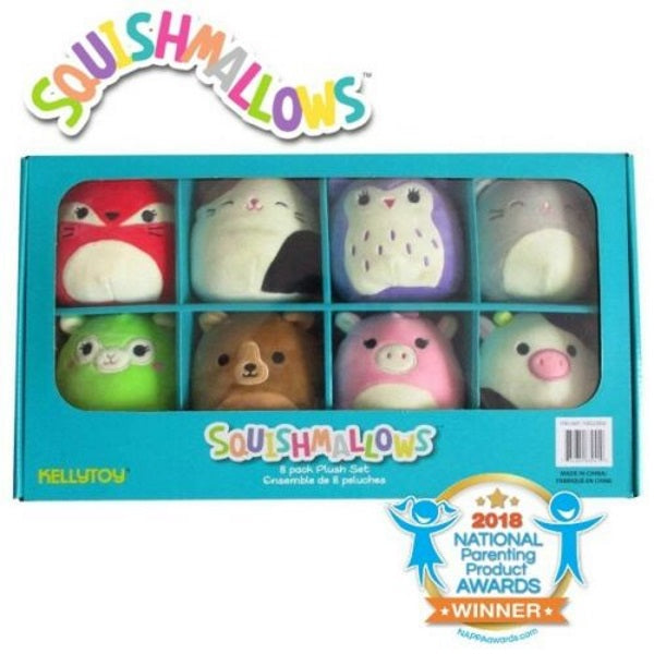 Squishy SquooShems Squishmallows 8-Pack - 5" Mini Plush Set [Toys, Ages 4+]
