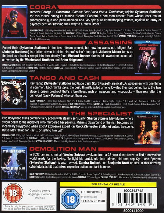 Stallone 5-Movie Collection [Blu-Ray Box Set]