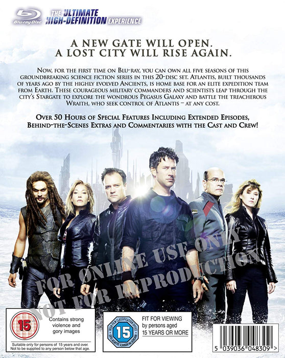 Stargate Atlantis: The Complete Series - Seasons 1-5 [Blu-Ray Box Set]